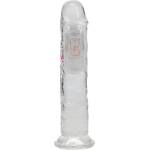 RealRock by Shots LED Vibrating Straight Cock - 7 / 18 cm - Transparent