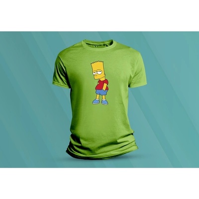 Sandratex dětské bavlněné tričko Bart Simpson lime