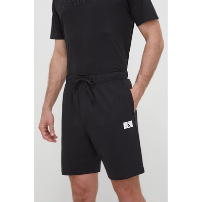 Calvin Klein Underwear Домашен къс панталон от памук Calvin Klein Underwear в черно 000NM2610E (000NM2610E)