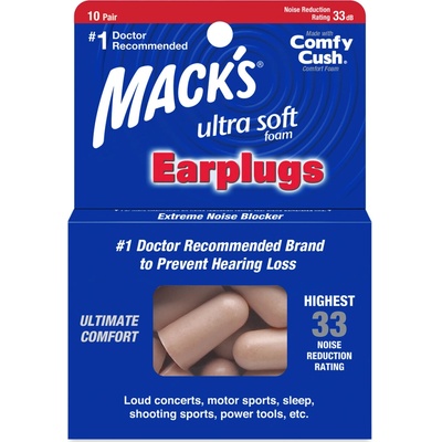 Mack's Ultra Soft Ultra mäkké štuple do uší 10 párov