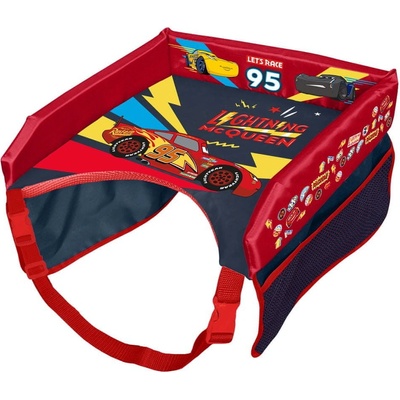 SEVEN Cestovní stolek Cars McQueen Polyester 37x37x8 cm
