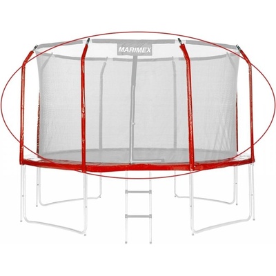 Marimex Sada krytu pružin a rukávů na trampolínu 305 cm červená