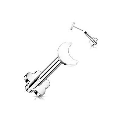 Šperky4U Push In piercing do brady ucha titan TIT1171-1208