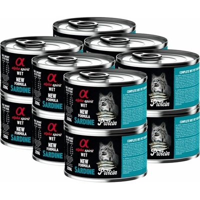 Alpha Spirit Cat Adult Sardine Protein 12 x 200 g