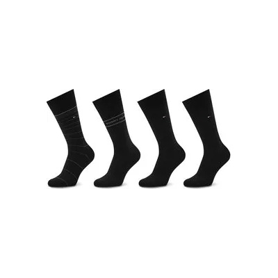 Tommy Hilfiger Комплект 4 чифта дълги чорапи мъжки 701220146 Черен (701220146)