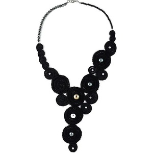 Dannyra Дизайнерска огърлица перли и вълна Dannyra Jewels