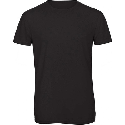B&C Triblend men pánske tričko čierne