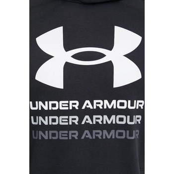 Under Armour Суичър за трениране Under Armour Rival в черно с качулка с принт 1386047 (1386047)