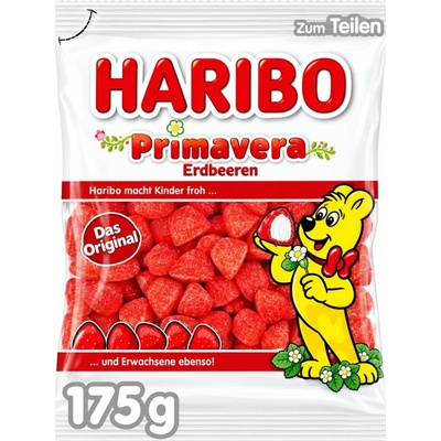 Haribo Primavera Erdbeeren marshmallow s příchutí jahod 175 g