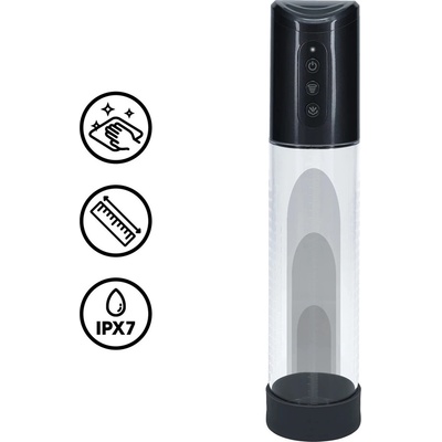 HyperPump - Nabíjateľná vákuová pumpa na penis - Gun Metal