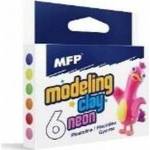 MFP Neon plasticine 6 colors 100g