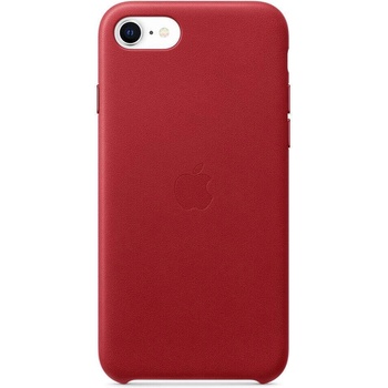 Apple iPhone SE2 Leather Case - оригинален кожен кейс (естествена кожа) за iPhone SE (2020), iPhone 8, iPhone 7 (червен)