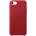 Apple iPhone SE2 Leather Case - оригинален кожен кейс (естествена кожа) за iPhone SE (2020), iPhone 8, iPhone 7 (червен)
