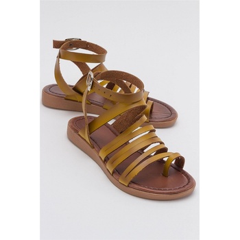 Moda Trend Дамски ежедневни сандали - Жълти #382888 (382888_Кафяво)