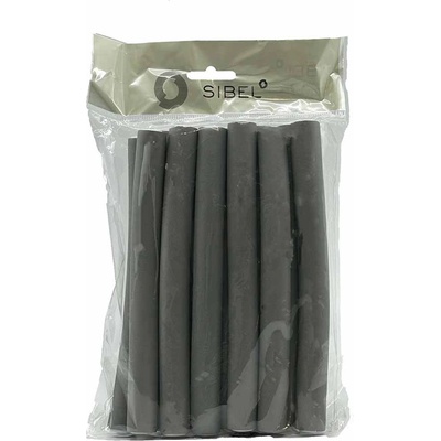 Sibel Flexi Mousse Curlers Short Grey 18 cm x 18 mm 12 ks