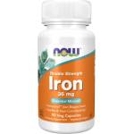 NOW Iron 36 mg / Double Strength / Ferrochel Iron Bisglycinate [90 капсули]