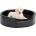 vidaXL 69x59x19 cm black plush/pleather 171261