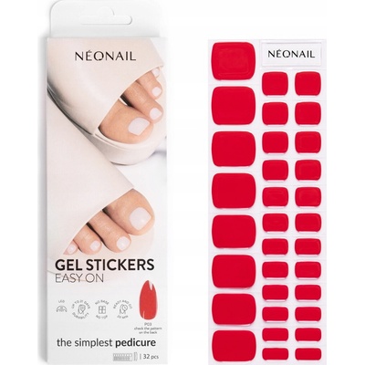 NEONAIL Gelové samolepky na nehty GEL STICKERS EASY ON P03 - PEDIKÚRA