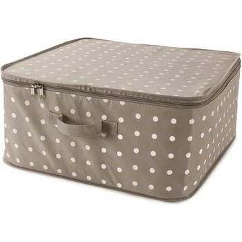 Compactor Textilný úložný box so zipsom Rivoli 46 x 46 x 20,5 cm hnedá