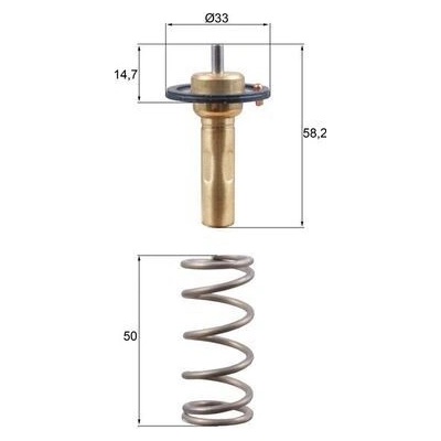 Termostat, chladivo MAHLE TX 265 89D (TX26589D)