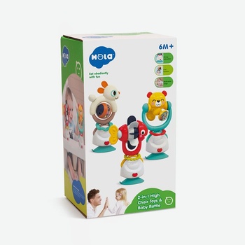 Image 1 of Hola - Бебешка активна играчка с вакуум, Мече акробат