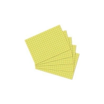 Herlitz - Karty do kartotéky, A7,žluté, čtvereček, 100 – Hledejceny.cz