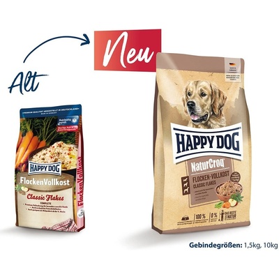 Happy Dog Premium NaturCroq Flocken Vollkost 2 x 10 kg