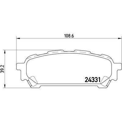 BREMBO Sada brzdových platničiek kotúčovej brzdy P78014