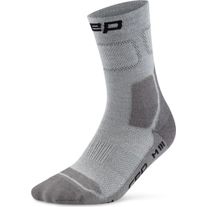 CEP Мъжки туристически чорапи CEP Hiking Light Cushion Socks Mid Cut Walking socks - Grey / Dark Grey - размер IV (207-1131-0312)