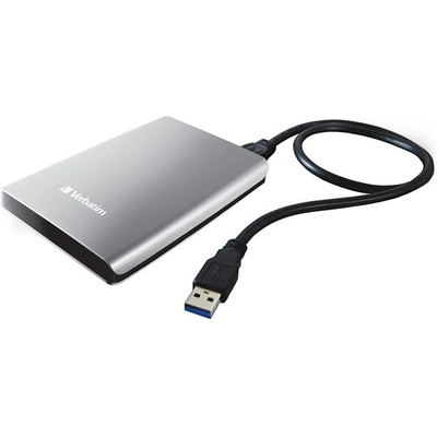 Verbatim Външен HDD твърд диск, 2.5'', USB 3.0, 1 TB, сребрист (053071)