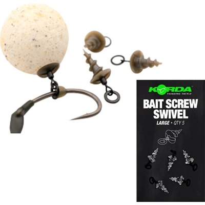 KORDA Micro Ring Swivel Bait Screw Large 5ks