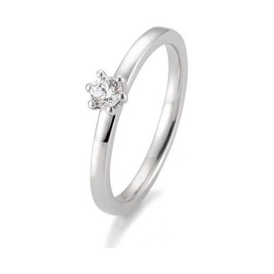 Sofia Diamonds prsteň z bieleho zlata s diamantom BE41 05988