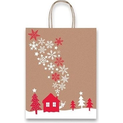 Vánoční papír. taška SADOCH Fantasia Snowflakes L, 360x120x460mm