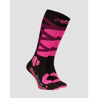 X-Socks dámske Lyžiarske ponožky Ski Control 4.0 čierno-ružové