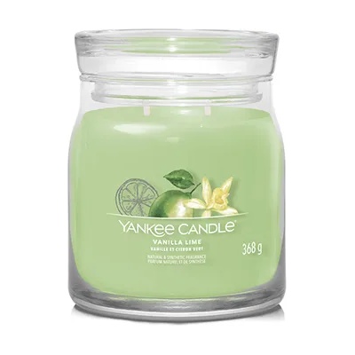 Yankee Candle Vanilla Lime типична свещ средна 368 гр