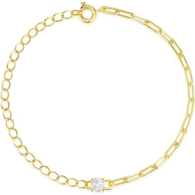 Olivie strieborný náramok GOLD 8692