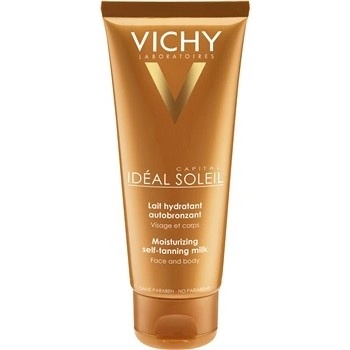 Vichy Ideal Soleil Auto Bronzant hydratační samoopalovací mléko na obličej a tělo 100 ml