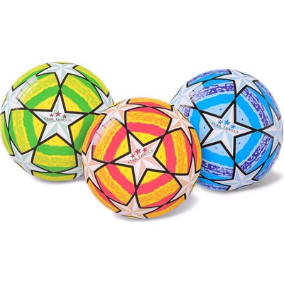 Míč 20 cm fotbalový zelená modrá oranžová