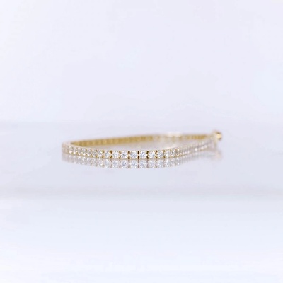 Lillian Vassago zlatý exkluzivní náramek se zirkony LLV22-GB068Y