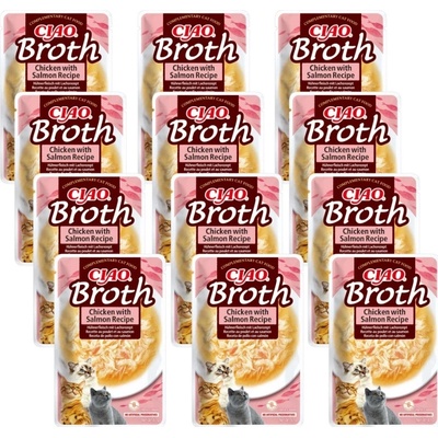 Ciao Broth Chicken with Salmon 12 x 40 g