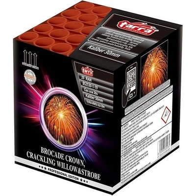 Ohňostroj BROCADE CROWN, CRACKLING WILLOW&STROBE 25 ran 4 1 Čína BS2530-1-19