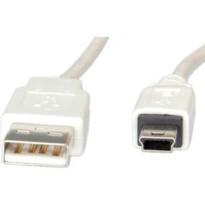Roline Cable USB2.0 A-Mini 5pin, 3m, Value 11.99. 8730 (11.99.8730)