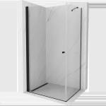Mexen Pretoria Душ кабина с врати 80 x 100 см, прозрачна, черна - 852-080-100-70-00 (852-080-100-70-00)