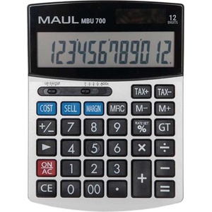MAUL Настолен калкулатор, 12 цифри, maul "mbu 700", черен 7269890 (7269890) Калкулатори