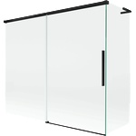 Mexen Rox L параван за вана с 2 плъзгащи се крила 180 + 80 x 150 cm, прозрачен, черен - 8C9L-180-080-70-00 (8C9L-180-080-70-00)