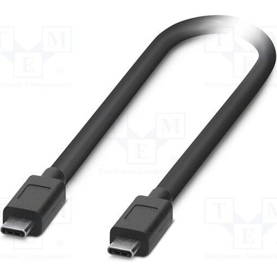 Phoenix Contact 1333195 USB 3.2, USB C vidlice,z obou stran, 0,5m, černý