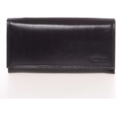 Bellugio velká dámska kožená peňaženka Omega čierna čierna
