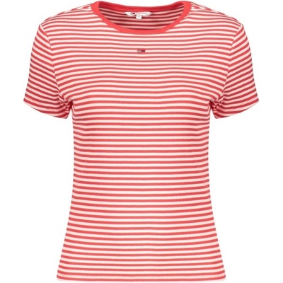 Tommy Hilfiger Дамска тениска с къс ръкав tommy hilfiger, Размер xl, Цвят Червено (dw0dw17383_ro0ey)
