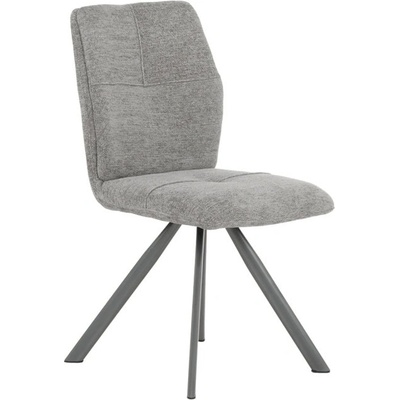 Carmen Трапезен стол Carmen MALDON 2, до 120kg. , дамаска, прахово боядисана метална база, сив (bt-3532368)