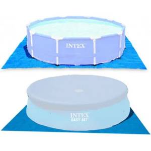 Intex Подложка за наземни басейни с размери 244, 305, 366, 457, 472 см. intex 28048 (intex 28048)